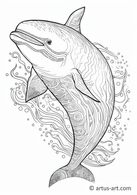 Beluga-Wal Malvorlage